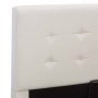 Hydraulic canapé bed white synthetic leather 100x200 cm by vidaXL, Beds and slatted bases - Ref: Foro24-285517, Price: 315,35...