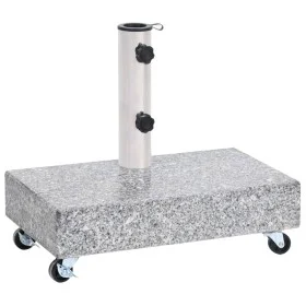 Sonnenschirmständer aus hellgrauem Granit, 45 x 25 x 8,3 cm von vidaXL, Schirmständer - Ref: Foro24-313666, Preis: 86,67 €, R...