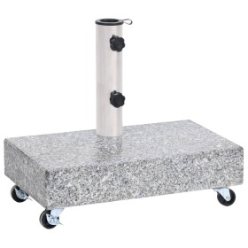 Sonnenschirmständer aus hellgrauem Granit, 45 x 25 x 8,3 cm von vidaXL, Schirmständer - Ref: Foro24-313666, Preis: 107,93 €, ...