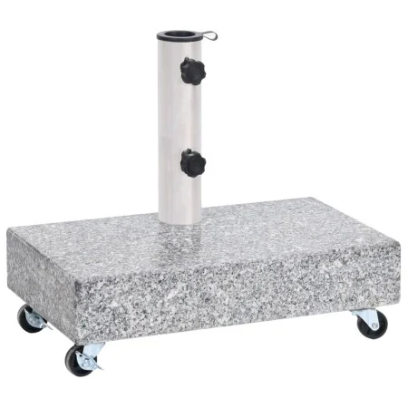 Light gray granite parasol base 45x25x8.3 cm by vidaXL, Umbrella bases - Ref: Foro24-313666, Price: 86,67 €, Discount: %