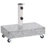 Light gray granite parasol base 45x25x8.3 cm by vidaXL, Umbrella bases - Ref: Foro24-313666, Price: 86,67 €, Discount: %