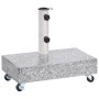 Sonnenschirmständer aus hellgrauem Granit, 45 x 25 x 8,3 cm von vidaXL, Schirmständer - Ref: Foro24-313666, Preis: 107,93 €, ...