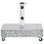 Light gray granite parasol base 45x25x8.3 cm by vidaXL, Umbrella bases - Ref: Foro24-313666, Price: 86,67 €, Discount: %