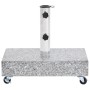 Sonnenschirmständer aus hellgrauem Granit, 45 x 25 x 8,3 cm von vidaXL, Schirmständer - Ref: Foro24-313666, Preis: 107,93 €, ...
