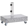 Base de sombrilla granito gris claro 45x25x8,3 cm de vidaXL, Bases para sombrillas - Ref: Foro24-313666, Precio: 96,33 €, Des...