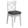 Cojines para asiento 4 pcs Gris oscuro 45 x 45 cm Tela de pana