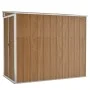 Garten Schuppen Wand verzinkter Stahl braun 118x194x178 cm von vidaXL, Schuppen - Ref: Foro24-316224, Preis: 188,78 €, Rabatt: %