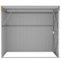 Cobertizo jardín pared acero galvanizado marrón 118x194x178 cm de vidaXL, Cobertizos - Ref: Foro24-316224, Precio: 202,13 €, ...