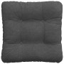 Cojines para asiento 4 pcs Gris oscuro 45 x 45 cm Tela de pana