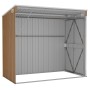 Cobertizo jardín pared acero galvanizado marrón 118x194x178 cm de vidaXL, Cobertizos - Ref: Foro24-316224, Precio: 202,13 €, ...