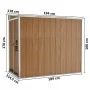 Garten Schuppen Wand verzinkter Stahl braun 118x194x178 cm von vidaXL, Schuppen - Ref: Foro24-316224, Preis: 188,78 €, Rabatt: %