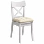 Cojines para asiento 4 pcs Crema 45 x 45 cm Tela de pana