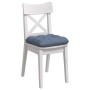 Cojines para asiento 4 pcs Azul 45 x 45 cm Tela de pana