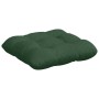 Cojines para asiento 4 pcs Verde oscuro 45 x 45 cm Tela de pana