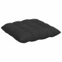 Cojines para asiento 4 pcs Negro 40 x 40 x 6 cm Microfibra