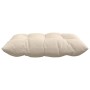 Cojines para asiento 4 pcs Beige 40 x 40 x 6 cm Microfibra