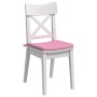 Cojines para asiento 4 pcs Rosa 40 x 40 x 3 cm tela