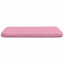 Cojines para asiento 4 pcs Rosa 40 x 40 x 3 cm tela
