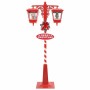 Lámpara de calle navideña con 2 linternas con 18 LED Rojo