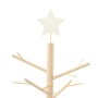 Árbol de Navidad de madera Natural 125 cm Madera maciza de pino