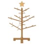 Árbol de Navidad de madera Marrón 75 cm Madera maciza de pino