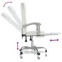White synthetic leather reclining office chair by vidaXL, Office chairs - Ref: Foro24-349702, Price: 139,25 €, Discount: %