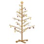Árbol de Navidad de madera Marrón 125 cm Madera maciza de pino