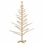 Árbol de Navidad de madera Marrón 180 cm Madera maciza de pino