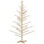 Árbol de Navidad de madera Marrón 210 cm Madera maciza de pino