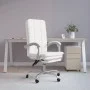 Silla de oficina reclinable cuero sintético blanco de vidaXL, Sillas de oficina - Ref: Foro24-349722, Precio: 118,51 €, Descu...
