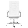Silla de oficina reclinable cuero sintético blanco de vidaXL, Sillas de oficina - Ref: Foro24-349722, Precio: 118,51 €, Descu...