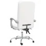 Silla de oficina reclinable cuero sintético blanco de vidaXL, Sillas de oficina - Ref: Foro24-349722, Precio: 118,51 €, Descu...