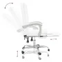 Silla de oficina reclinable cuero sintético blanco de vidaXL, Sillas de oficina - Ref: Foro24-349722, Precio: 118,51 €, Descu...