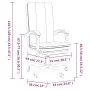 Silla de oficina reclinable cuero sintético blanco de vidaXL, Sillas de oficina - Ref: Foro24-349722, Precio: 118,51 €, Descu...