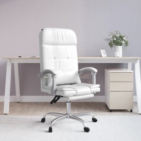 Weißer Massage-Bürostuhl aus Kunstleder von vidaXL, Bürostühle - Ref: Foro24-349712, Preis: 124,85 €, Rabatt: %