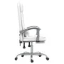 White synthetic leather massage reclining office chair by vidaXL, Office chairs - Ref: Foro24-349712, Price: 117,42 €, Discou...
