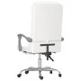 White synthetic leather massage reclining office chair by vidaXL, Office chairs - Ref: Foro24-349712, Price: 117,42 €, Discou...