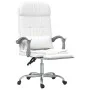 White synthetic leather massage reclining office chair by vidaXL, Office chairs - Ref: Foro24-349712, Price: 117,42 €, Discou...