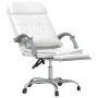 Silla de oficina reclinable masaje cuero sintético blanco de vidaXL, Sillas de oficina - Ref: Foro24-349712, Precio: 124,76 €...