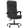 Silla de oficina reclinable masaje cuero sintético negro de vidaXL, Sillas de oficina - Ref: Foro24-349687, Precio: 150,06 €,...