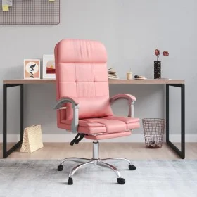 Rosafarbener Massage-Bürostuhl aus Kunstleder von vidaXL, Bürostühle - Ref: Foro24-349711, Preis: 115,93 €, Rabatt: %