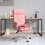 Rosafarbener Massage-Bürostuhl aus Kunstleder von vidaXL, Bürostühle - Ref: Foro24-349711, Preis: 117,76 €, Rabatt: %