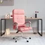 Silla de oficina reclinable masaje cuero sintético rosa de vidaXL, Sillas de oficina - Ref: Foro24-349711, Precio: 115,93 €, ...