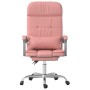 Rosafarbener Massage-Bürostuhl aus Kunstleder von vidaXL, Bürostühle - Ref: Foro24-349711, Preis: 117,76 €, Rabatt: %