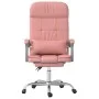 Silla de oficina reclinable masaje cuero sintético rosa de vidaXL, Sillas de oficina - Ref: Foro24-349711, Precio: 115,93 €, ...