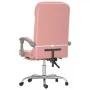 Silla de oficina reclinable masaje cuero sintético rosa de vidaXL, Sillas de oficina - Ref: Foro24-349711, Precio: 115,93 €, ...