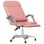 Silla de oficina reclinable masaje cuero sintético rosa de vidaXL, Sillas de oficina - Ref: Foro24-349711, Precio: 115,93 €, ...
