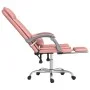 Silla de oficina reclinable masaje cuero sintético rosa de vidaXL, Sillas de oficina - Ref: Foro24-349711, Precio: 115,93 €, ...