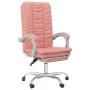 Pink synthetic leather reclining office chair by vidaXL, Office chairs - Ref: Foro24-349721, Price: 118,83 €, Discount: %