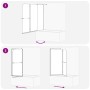 Enclosure de Ducha Bi-Folding Manual Transparente Oscuro